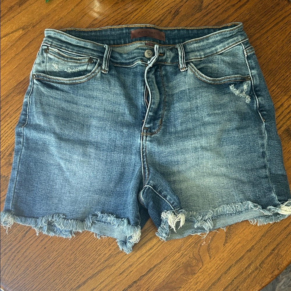 Judy Blue Distressed Denim Jean Shorts